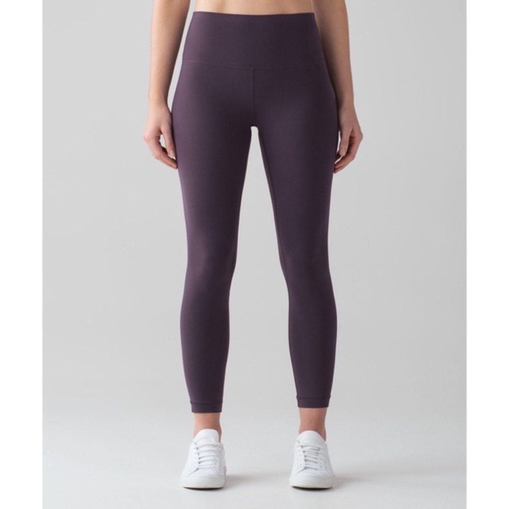 Lululemon dark plum align leggings.